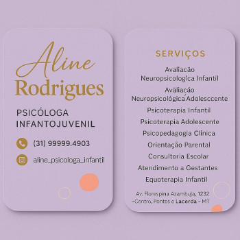 Aline Rodrigues Psicóloga e Pedagoga - Crianças, Adolescentes e jovens - foto 2