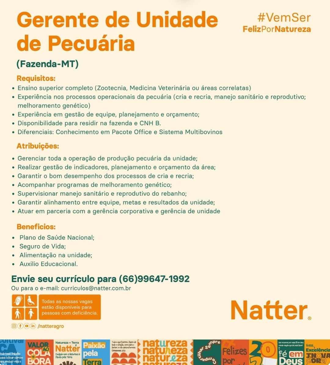 Anúncio da vaga Auxiliar Administrativo