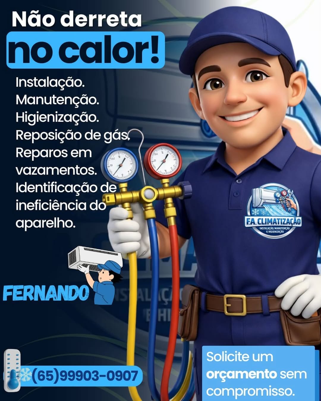 Anúncio da vaga Auxiliar Técnico de Ar Condicionado